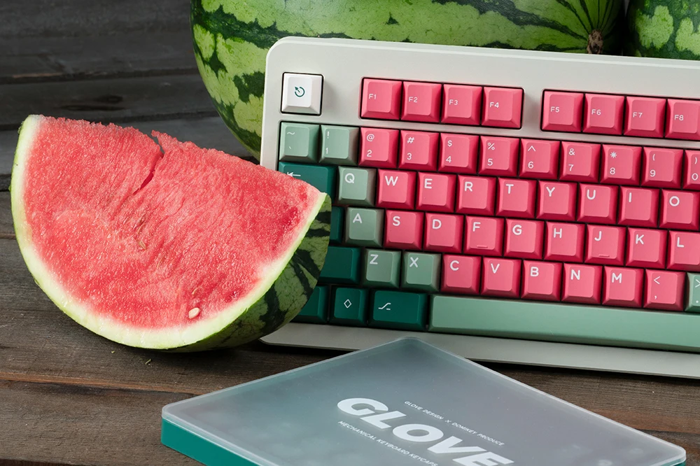 Domikey-x Glove Melancia Keycap Grupo Abs Doubleshots Cereja Perfil para Teclado 87 Tkl 104 Ansi Xd64 Bm60 Xd68 Bm87 Bm65 - Imagem 5