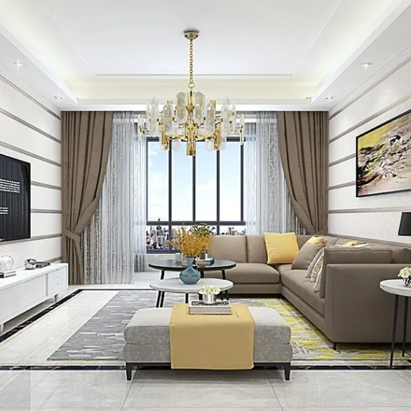 Non-woven Fabric 3D Striped Wallpaper for Walls Roll, Modern Living Room, Sofa, TV Background, Home Wall Paper, 0.53X10M, 1Pc