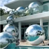 PVC Mirror Ball Inflatable Metallic Mirror Spheres Giant Shine Balloons Inflatable Christmas Outdoor Decoration Wedding Supplies 1