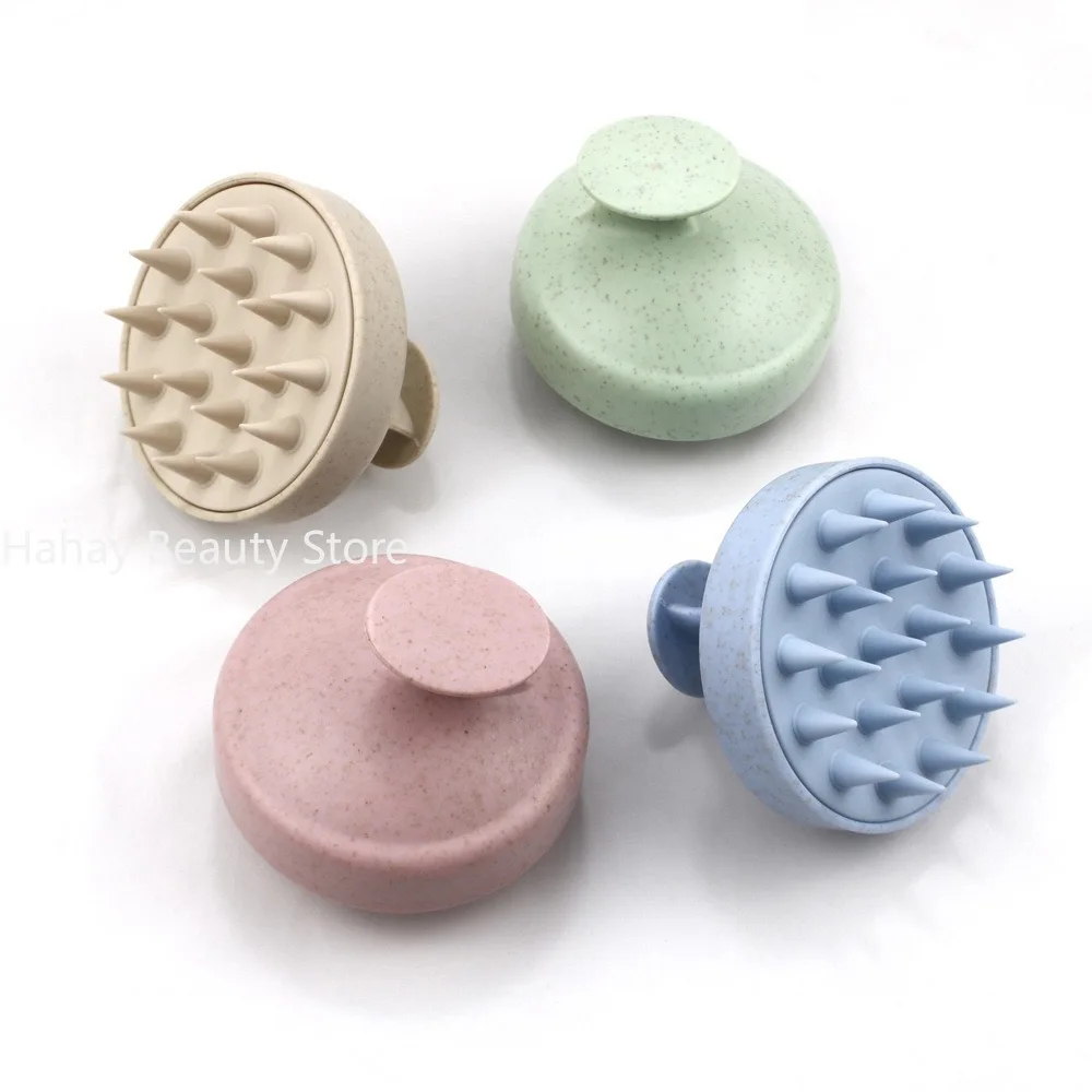 Silicone Shampoo Brush Head Scalp Massage Comb Hair Washing Comb Body Massage Brush Bath Shower Brush Salon Hairdressing Tool