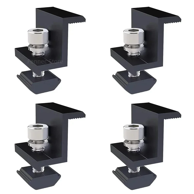 Solar Panel Clamps Solar Panel Brackets 30mm 35mm PV Bracket End Middle Clamp 4 10 20pcs Mounting Rail