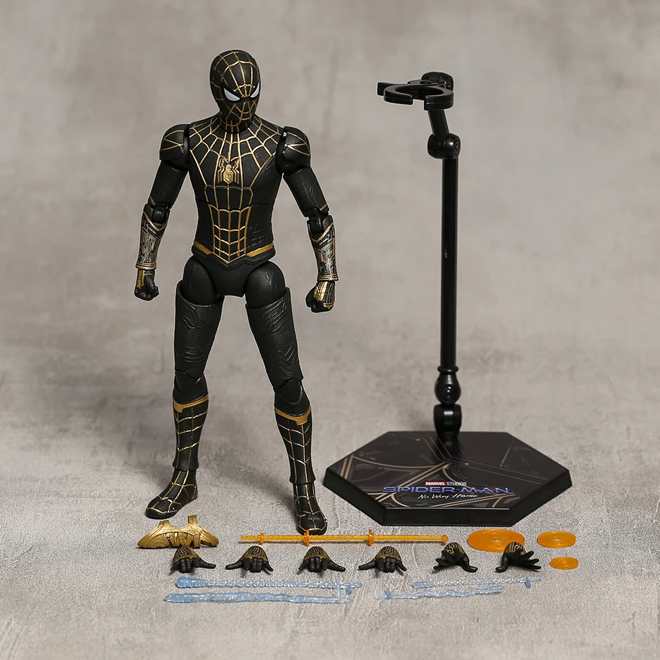 ZD Toys Spiderman No Way Home Black u0026 Gold Suit Action Figure Toy Doll  Brinquedos Figurals Collection Model Gift| | - AliExpress