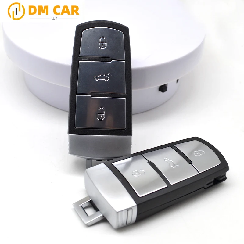 DMKEY Smart key Shell blank Cover 3button 3C0959752BA for VW Magotan CC Passat B6 remote car key replacement Case key case car key shell key cover folding car key shell fob cover key fob replacement