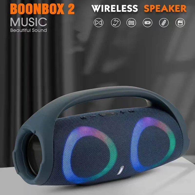 Portable 100W Bluetooth Speaker RGB Colorful Light Wireless Subwoofer 360 Stereo Surround TWS FM Boombox bluetooth speaker
