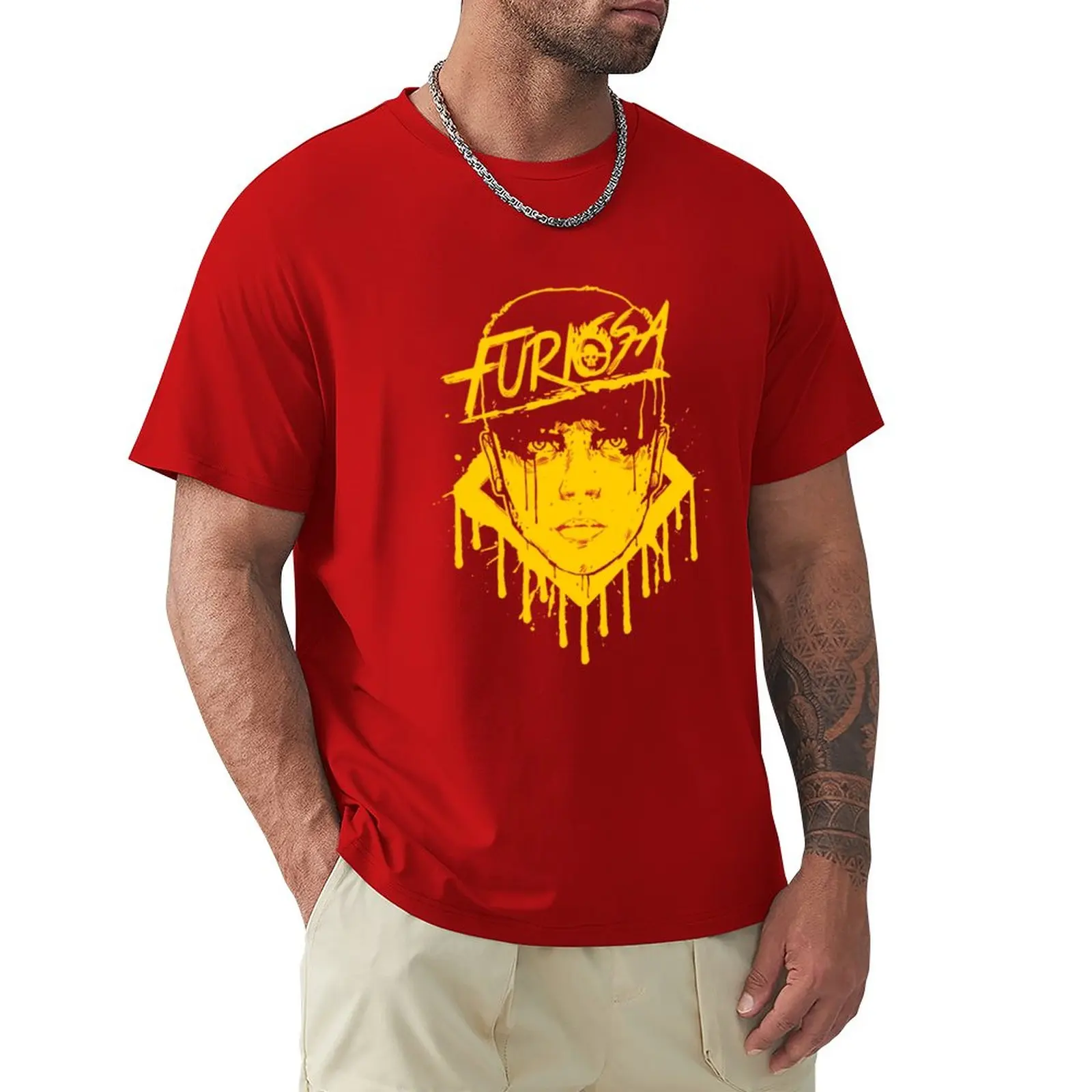 

Mad-Furiosa T-Shirt vintage clothes tops anime t shirts for men cotton