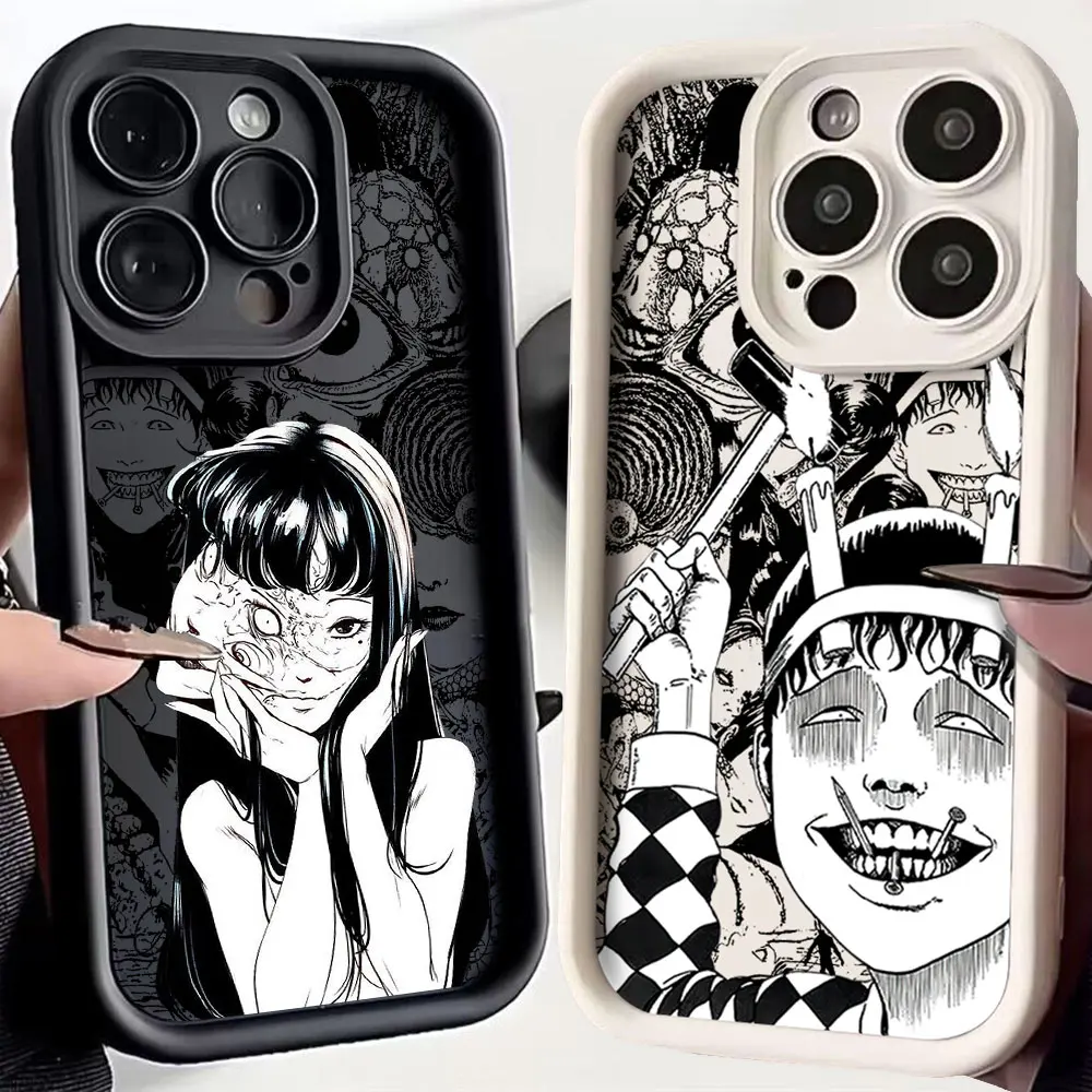 Junji Ito Horror Art TPU Phone Case - Premium Shockproof Back Cover