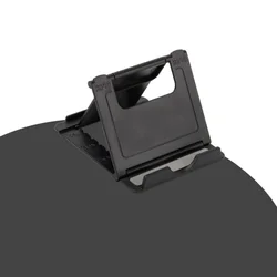 Compact Portable Folding Phone and Tablet Stand - Universal Plastic Holder (Black)