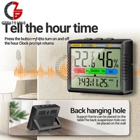 Thermomètre à Air numérique LCD, hygromètre, température intérieure et extérieure, humidité, horloge thermohygromètre électronique industrielle 3