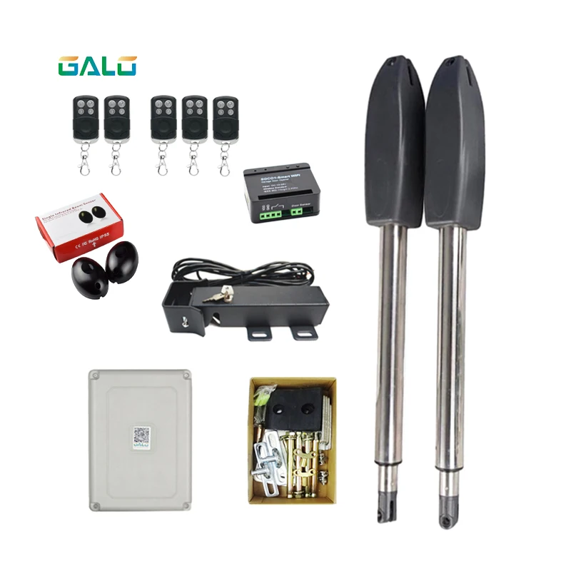 

400kgs full automatic swing gate opener kit with 24v electric door lock