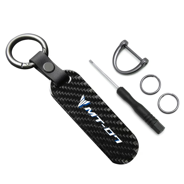 Carbon Fiber Key Ring Keychain Chain for Yamaha MT series motorcycles