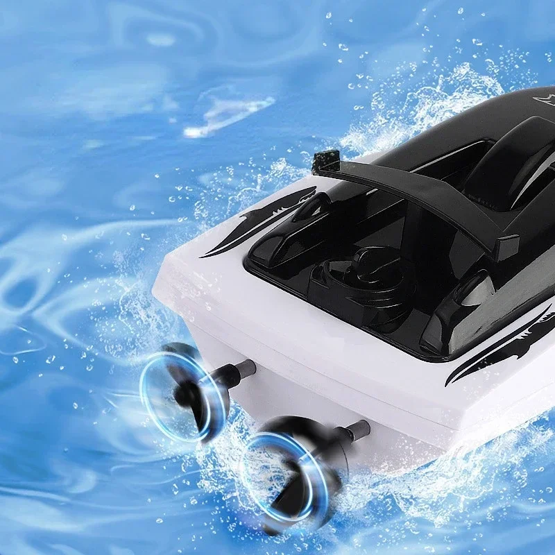 2.4G RC Shark Whale Toy Remote Controlled Boat Ship Submarine Robots Fish Electric Toys for Boys RC Crocodile Kids Gifts Toy 3