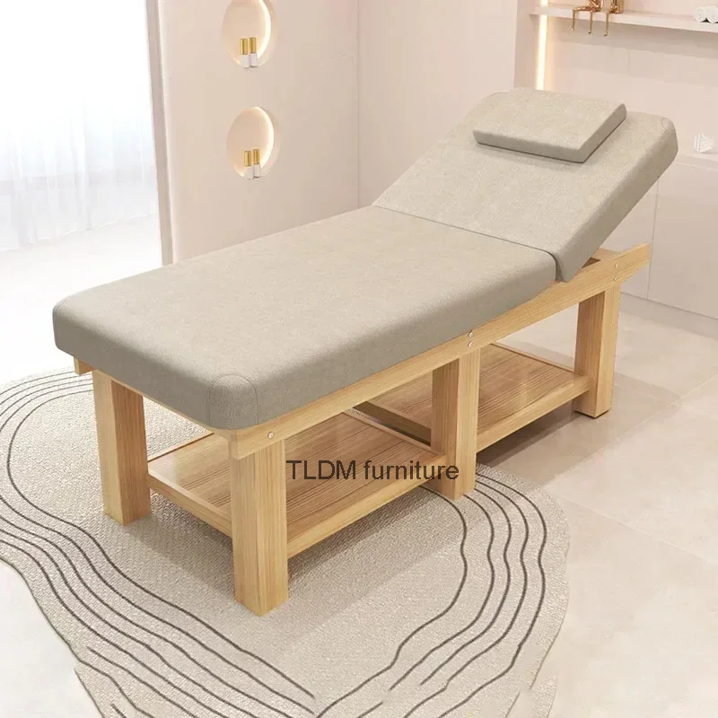 

Massage Wooden Folding Tattoo Bed Beauty Mattresses Couch Lash Salon Bed Full Body Cama Dobravel Beauty Furniture LJ50MB