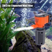 3-in-1 ถังกรองปลา Aquarium Submersible Water PUMP AC220-240V MINI กรองออกซิเจนปั๊มลมสําหรับพิพิธภัณฑ์สัตว์น้ําขนาดเล็กถังปลา 6