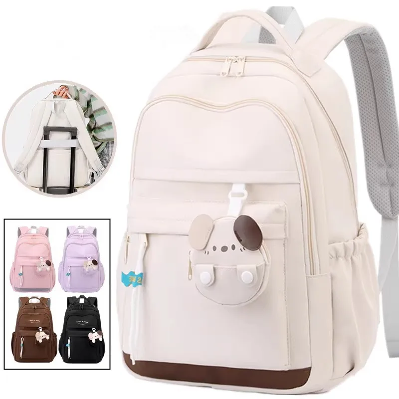 Famous brand BAIJIAWEI 2026 latest school backpack for girls aged 9-12 Large capacity college student travel backpack schoolbags 1