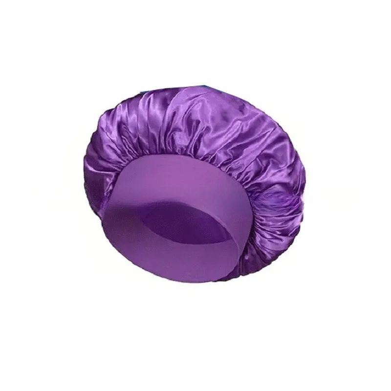 Wide Brim Satin Hair Care Sleep Cap - Women's Beauty Headscarf for Home Use, Convenient and Practical Hair  Protection
