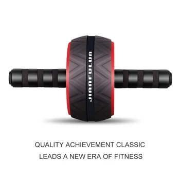 Ab Roller Big Abdominal Wheel Roller Stretch Trainer With Mat Arm Waist Abdomen Exercise Gym Fitness Equipment 2