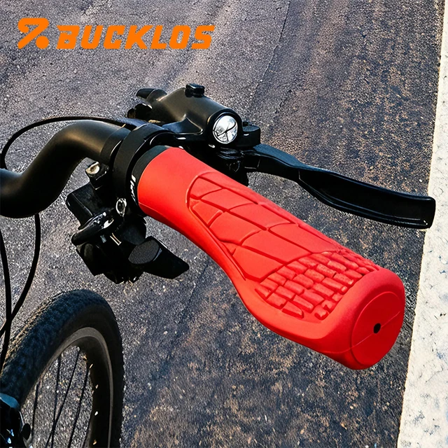 BUCKLOS poignées de guidon de vélo poignées de vélo ergonomiques poignée de vélo verrouillable en caoutchouc poignée de vélo antidérapante couverture pièces de vélo 1