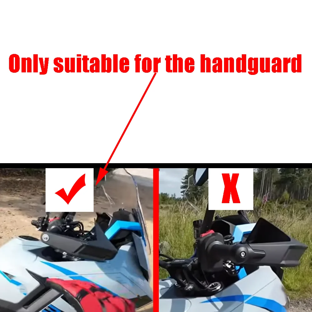 Enhanced Motorcycle Handguard Handlebar Shield Protector - Durable Crash Bar Falling Protection Accessory