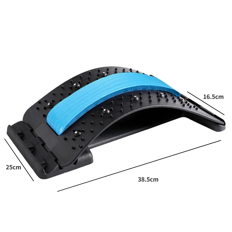 cervical massage pad cervical massager neck stretcher lumbar support brace lumbar support belt waist support belt Magnetotherapy Multi-Level Adjustable Back Massager Stretcher Waist Neck Fitness Lumbar Cervical Spine Support Pain Relief