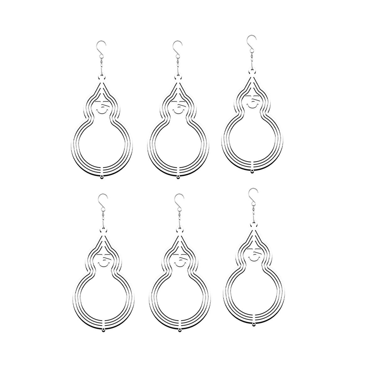 

6 шт./упаковка, заготовки для ветрового спиннера, 8 дюймов