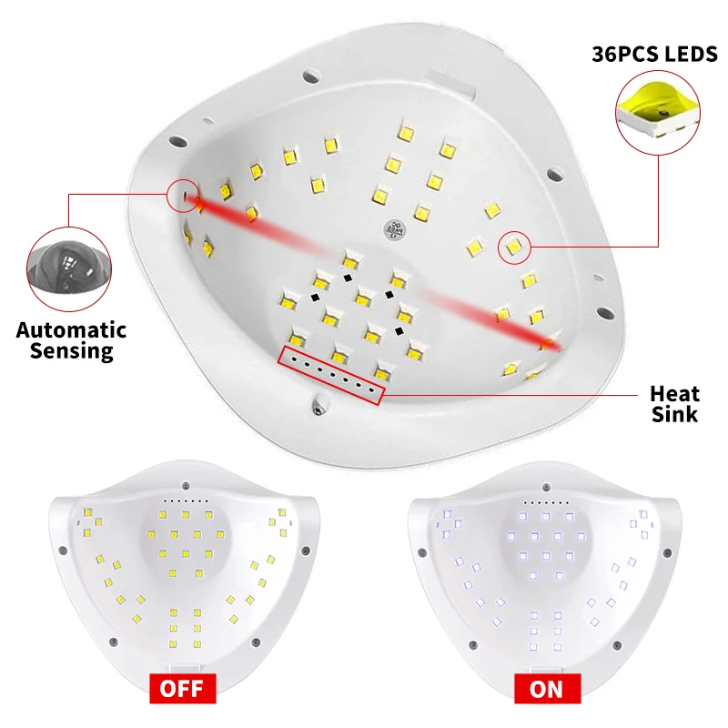Nail Drying Lamp For Nails UV Light Gel Polish Manicure Cabin Led Lamps Nails Dryer Machine Professional Equipment 4