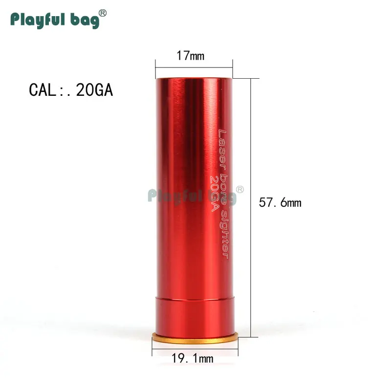 Tactical Red Laser Boresighter 20GA 12GA Calibration Hunting Sports Cartridge Bore Sight Training Scope Adjustment AQB134.1