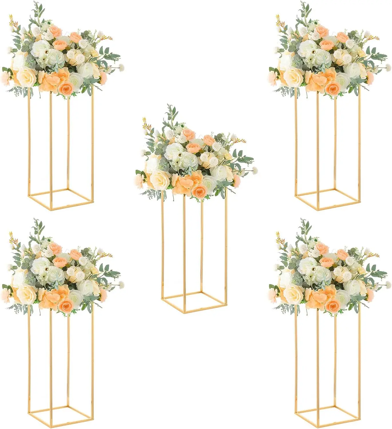 Gold Flower Stand Centerpieces 1