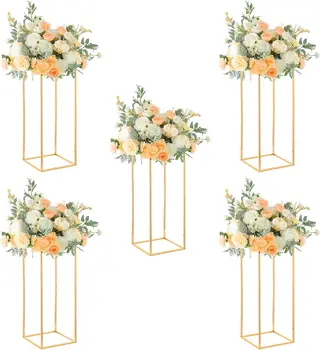 Gold Flower Stand Centerpieces 1
