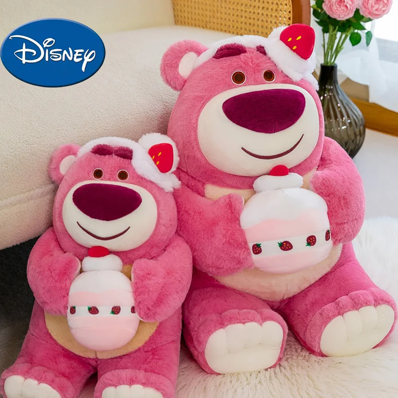 

Милая плюшевая игрушка «Торт» Disney, обнимающий медведь, мультяшный розовый медведь, мягкая и удобная кукла для девочек, подарок на день рождения для маленькой девочки