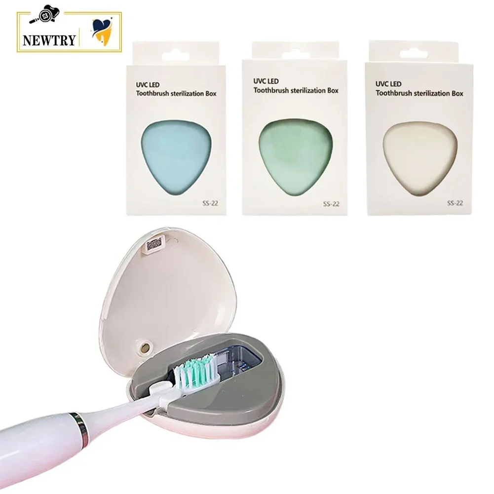 Toothbrush Sanitizer Holder Portable Mini Type-C USB Charging 150mAh Oral Care Teethbrush UV Disinfection Drying Sterilizer Box