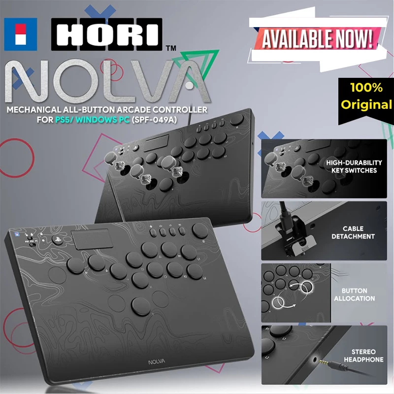 Brand New For Hori Nolva Mechanical All-Button Arcade Controller