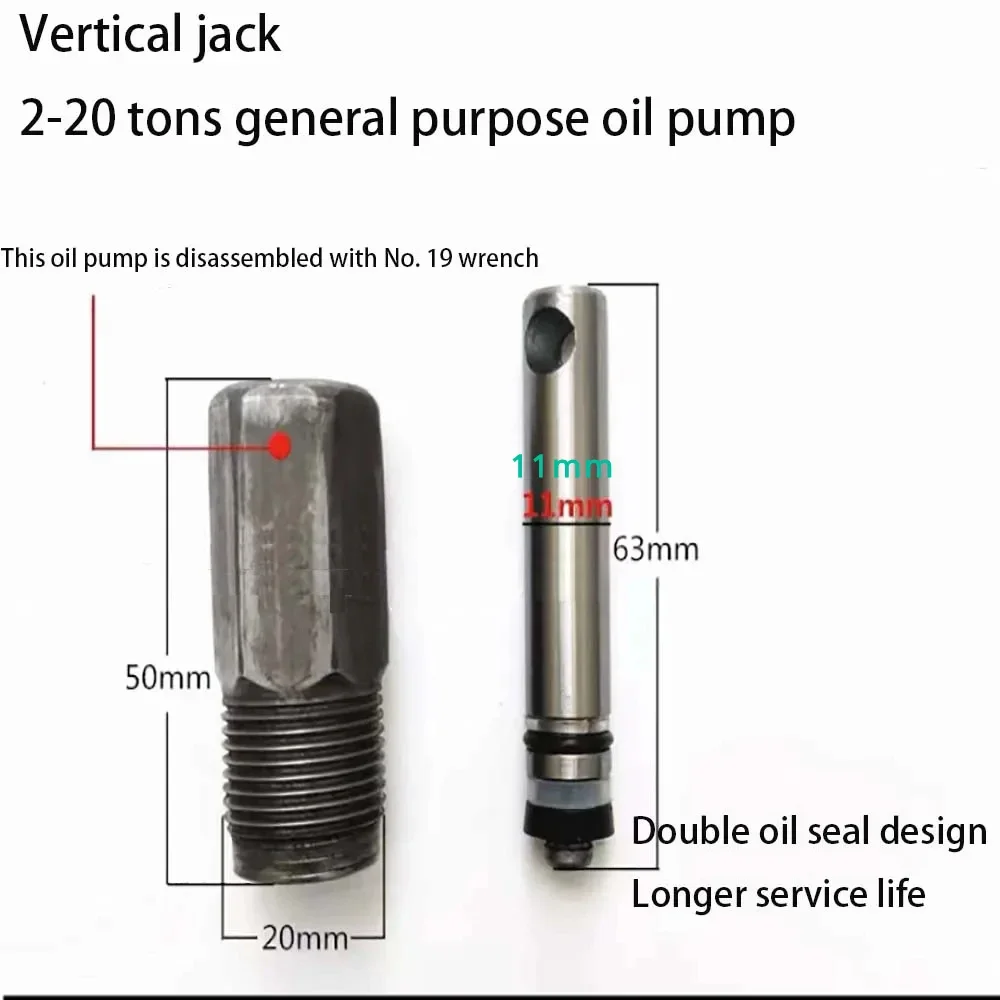 

NEW Vertical 20-ton Jack Accessories Replacement Parts JackS Oil Pump For 2-20 Tons General Purpose