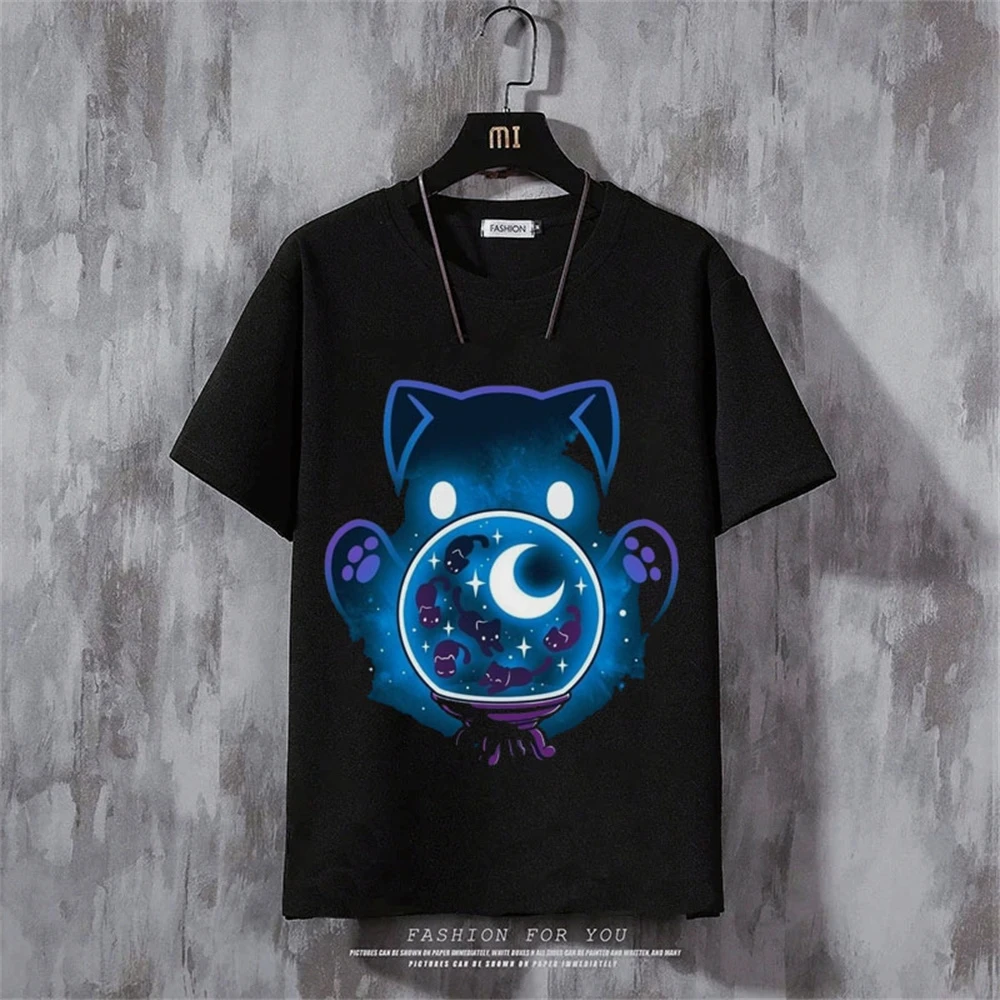 

Anime Men's T-Shirt Trend Fashion Street T-Shirt Hip-Hop Loose Short Sleeved Anime T Shirt For Men Clothing Casual Fashion Top