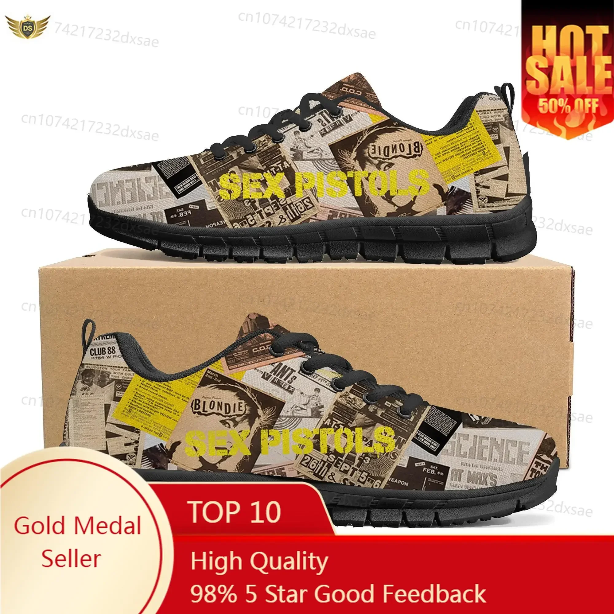 Sex Pistols Punk Rock Band Sports Shoes Mens Womens Teenager Kids Children Sneakers Casual Custom High Quality Couple Shoes