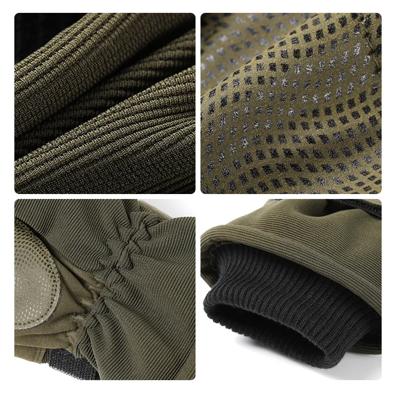 Tactical Men's Gloves Winter Motorcycle Outdoor Camping Cycling Gloves Climbing Windproof Touch Screen Male Warm Thick Gloves 3