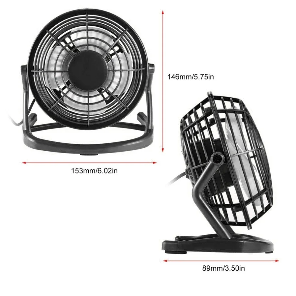 Cooling Fan Mini Fan Mini Exhaust Fan Summer Portable USB 180 Degree Rotatable