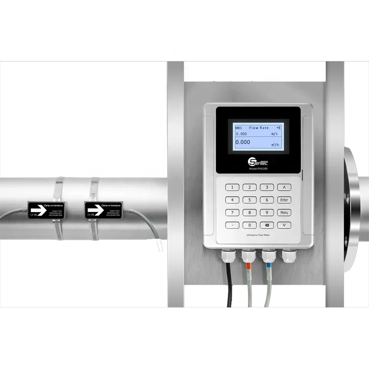 

FHS300 High Accuracy Water Liquid Insertion Type Clamp On DN25mm~DN1200mm Ultrasonic Flow Meter/Flowmeter