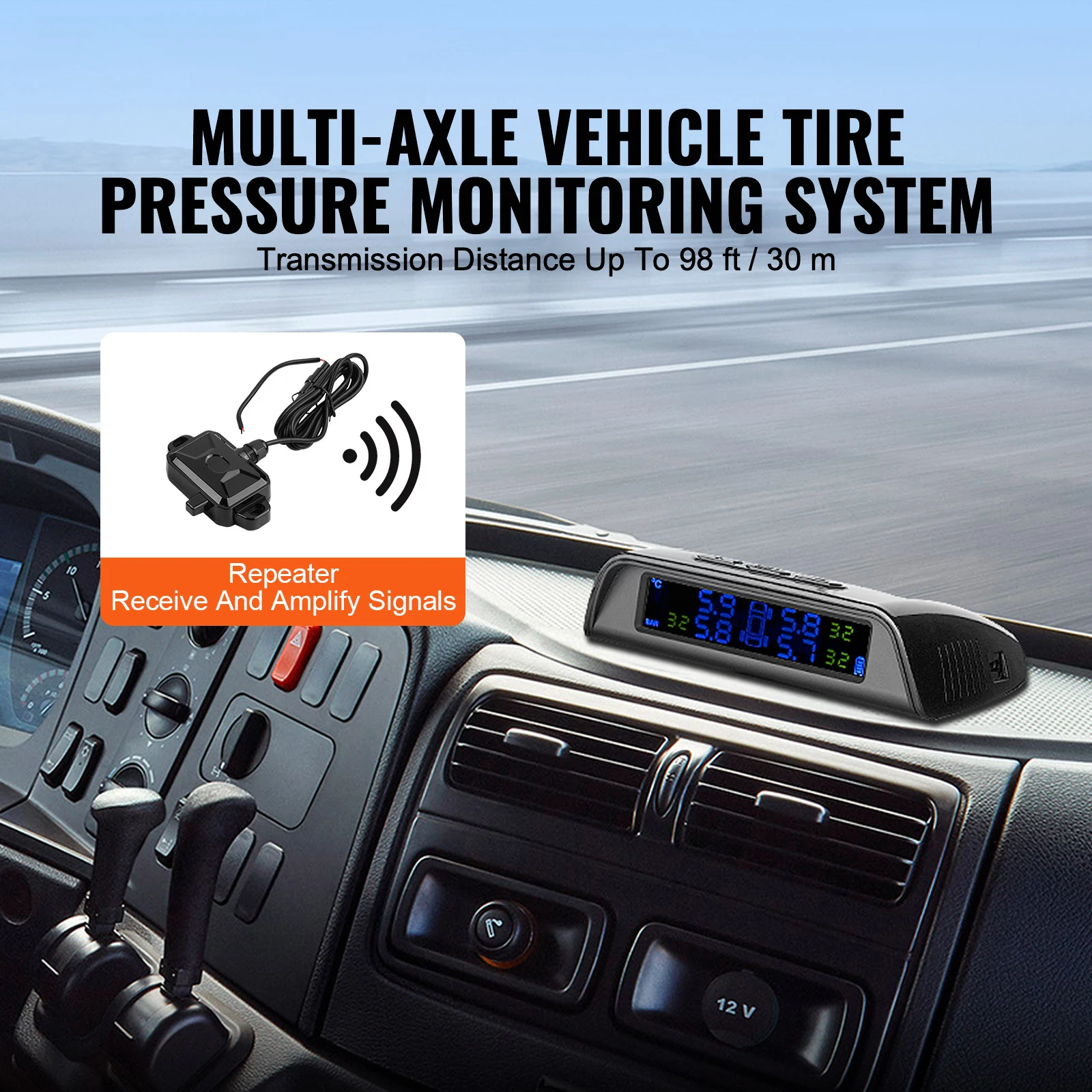 Wireless RV Tire Pressure Monitoring System