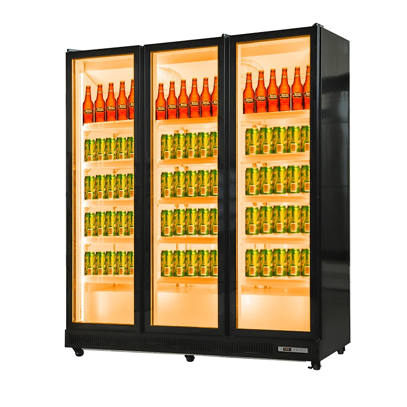 1/2/3/ Glass Door Multicolor LED Light Beer Red Wine Display Refrigerators Fan Cooling Fridge Bar Coolers Freezers