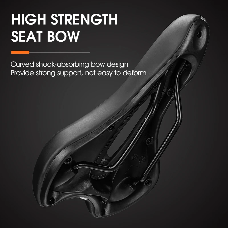 WEST BIKING Bicycle Saddle Hollow Breathable Comfortable Ergonomic Cycling Seat Soft GEL Sponge MTB Road Bike Seat Bike Parts