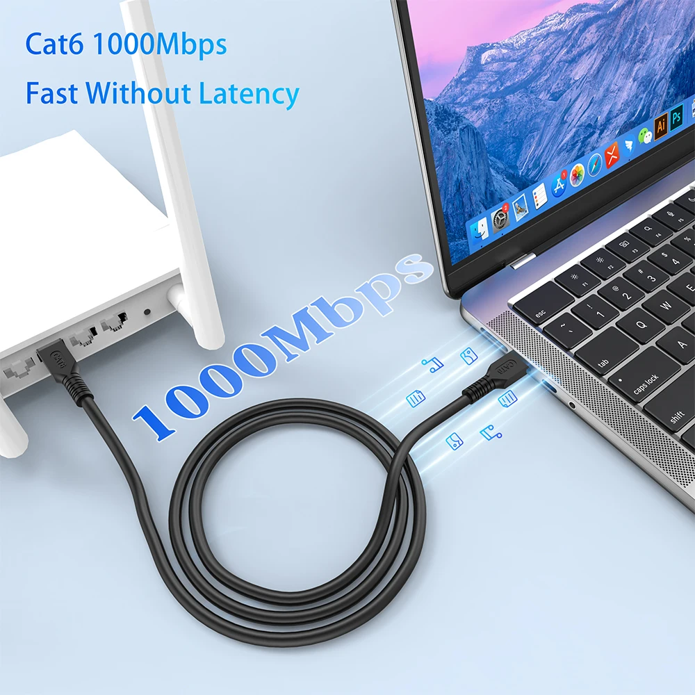 CAT 6 Ethernet Cable Flat Cat6 Lan Cable Gigabit 1000mbps UTP RJ45 Network Patch Cord 1m-30m For Switch Splitter Modem Router BEST SELLERS