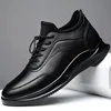 New Men Shoes Casual Sneakers Genuine Leather Shoes Men's Spring Autumn Lightweight Soft Sole Anti slip Daily Life Walking Shoes 1