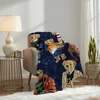 Fashion B-Bears Cute Blanket Plush Nap Sofa rug for P-POLO-S Living Room Warm Office Bedroom Birthday Home Travel Kid Gifts 1