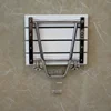 Stainless Steel Folding Bath Chair Wall-mounted Shower Seats Home Barrier-free Bathroom Chair Creative Porch Shoe Changing Chair 4