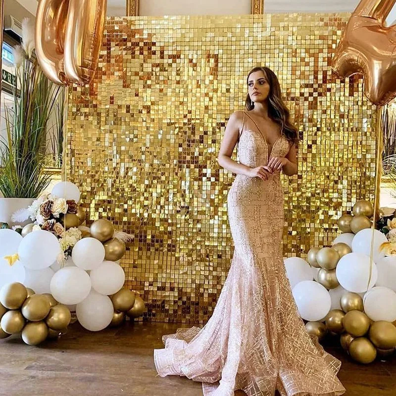 Birthday Backdrop Party Backdrop Curtain Party Decoration Party Supplies 2m Party Background Curtain Sequin Backdrop Birthday Wedding Decor Baby Shower Sequin Wall Glitter Backdrop Foil Curtain Garland