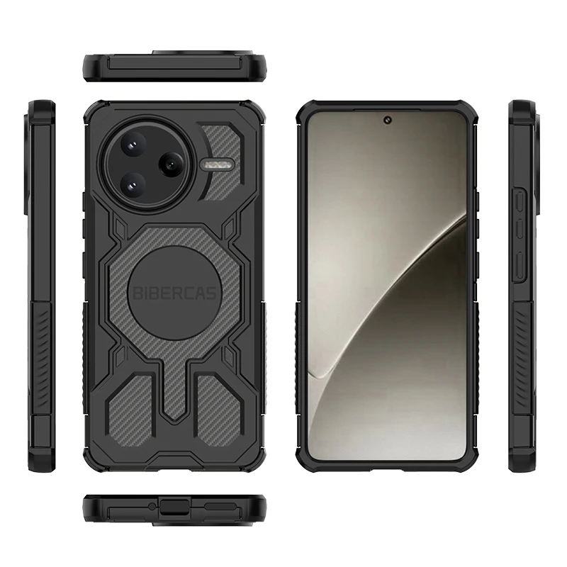 BIBERCAS Armor Shockproof Phone Case - Durable Protective Back Cover