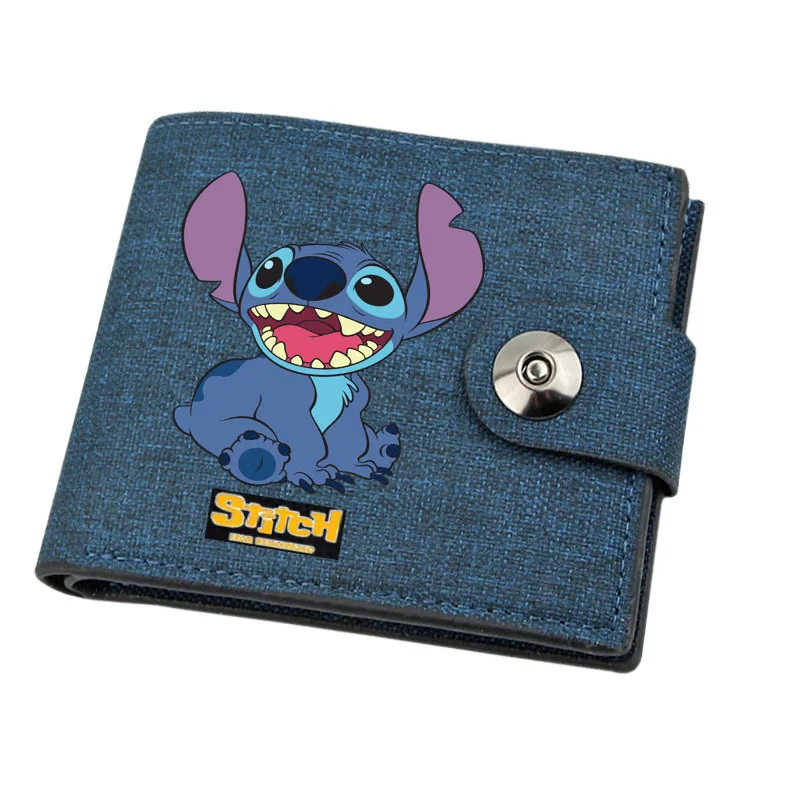 

Stitch Wallet Cartoon Disney Lilo & Stitch Anime Action Figures Dolls Buckle Wallet Student Coin Purse Toys Kids Birthday Gifts