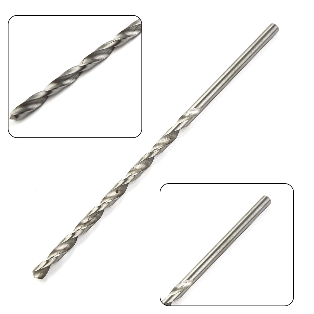 2mm/3mm/4mm/5mm/6mm Extra Long HSS Drilling Straight Shank Drill Bits Parts Cutter Drilling Kit For Wood Steel Metal Alloy