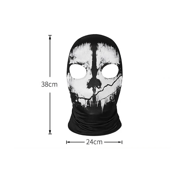 Motorcycle Skull Mask Ghosts Caps Balaclava Bike Motocross Headgear Men Women War Game Cosplay CS Headwear Halloween Party Masks 6