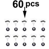 60 pcs 10 Group Rubber Silicon Space Bean Profession Fishing Float Resistance Anti-Strand fishing Line gear Connector Stopper 5